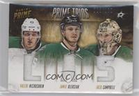 Jack Campbell, Jamie Oleksiak, Valeri Nichushkin [EX to NM] #/100