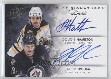2013-14 Panini Prime - Signatures Dual #SD-HT - Dougie Hamilton, Jacob Trouba /50