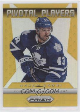 2013-14 Panini Prizm - Pivotal Players - Gold Prizm #PP-27 - Nazem Kadri /10