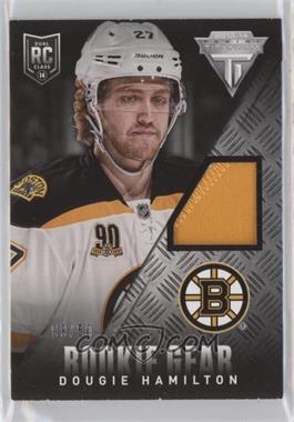 2013-14 Panini Rookie Anthology - Titanium Update Rookie Gear - Prime #RG-DH - Dougie Hamilton /50