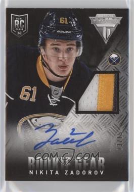 2013-14 Panini Rookie Anthology - Titanium Update Rookie Gear Autographs - Patch #RA-NZ - Nikita Zadorov /15