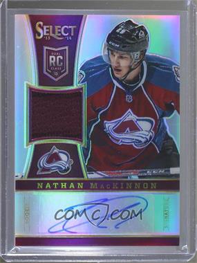 2013-14 Panini Select - [Base] - Rookie Jersey Autographs Silver Prizm #301 - Nathan MacKinnon /99