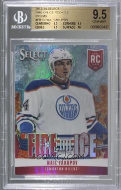 2013-14 Panini Select - Fire on Ice Rookies - Black Friday Red Prizm #FR-13 - Nail Yakupov /35 [BGS 9.5 GEM MINT]