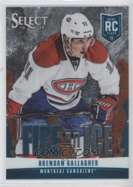 2013-14 Panini Select - Fire on Ice Rookies - Blue #FR-21 - Brendan Gallagher