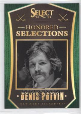 2013-14 Panini Select - Honored Selections - Green Prizm #HS-15 - Denis Potvin /25