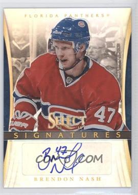 2013-14 Panini Select - Signatures - Silver Prizm #SI-ON - Brendon Nash /25