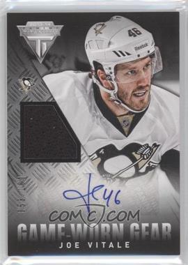 2013-14 Panini Titanium - Game-Worn Gear Autographs #GA-JVI - Joe Vitale /100