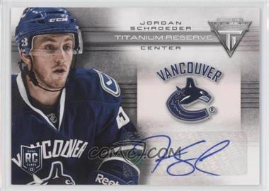 2013-14 Panini Titanium - Reserve Signatures #TR-JSO - Jordan Schroeder