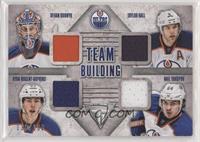 Devan Dubnyk, Taylor Hall, Ryan Nugent-Hopkins, Nail Yakupov #/100