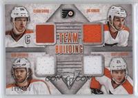 Claude Giroux, Zac Rinaldo, Sean Couturier, Scott Laughton #/100