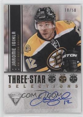 2013-14 Panini Titanium - Three-Star Selections Autographs #3S-JI - Jarome Iginla /50