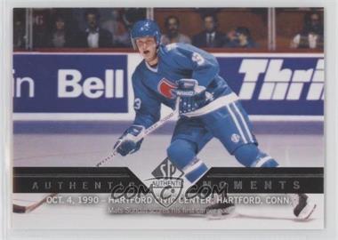 2013-14 SP Authentic - [Base] #186 - Authentic Moments - Mats Sundin