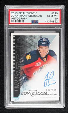 2013-14 SP Authentic - [Base] #279 - Future Watch - Jonathan Huberdeau /999 [PSA 10 GEM MT]