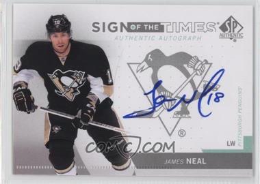 2013-14 SP Authentic - Sign of the Times #SOT-JN - 2015-16 SPA Update - James Neal