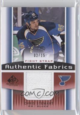 2013-14 SP Game Used Edition - Authentic Fabrics - Fight Straps #AF-CS - Chris Stewart /15