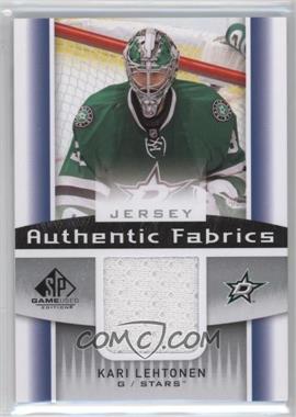 2013-14 SP Game Used Edition - Authentic Fabrics - Jerseys #AF-KL - Kari Lehtonen