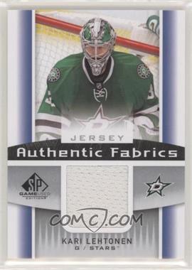 2013-14 SP Game Used Edition - Authentic Fabrics - Jerseys #AF-KL - Kari Lehtonen