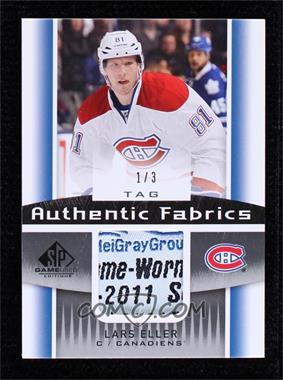 2013-14 SP Game Used Edition - Authentic Fabrics - Laundry Tags #AF-LE - Lars Eller /3