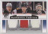 Adam Henrique, Ilya Kovalchuk, Martin Brodeur