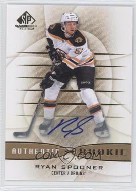 2013-14 SP Game Used Edition - [Base] - Gold Autographs #115 - Authentic Rookies - Ryan Spooner