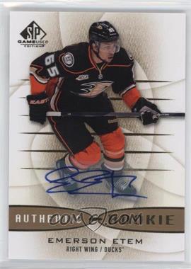 2013-14 SP Game Used Edition - [Base] - Gold Autographs #132 - Authentic Rookies - Emerson Etem