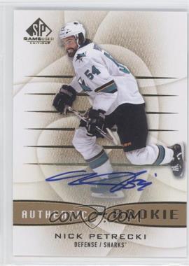 2013-14 SP Game Used Edition - [Base] - Gold Autographs #148 - Authentic Rookies - Nick Petrecki