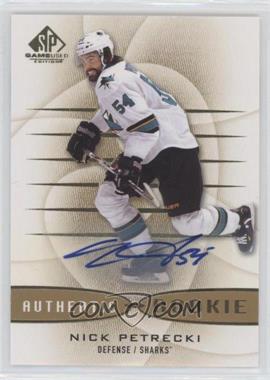 2013-14 SP Game Used Edition - [Base] - Gold Autographs #148 - Authentic Rookies - Nick Petrecki