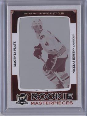 2013-14 SP Game Used Edition - [Base] - The Cup Rookie Masterpieces Printing Plate Magenta Framed #SPGU-156 - Nicklas Jensen /1