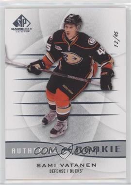 2013-14 SP Game Used Edition - [Base] #129 - Authentic Rookies - Sami Vatanen /45
