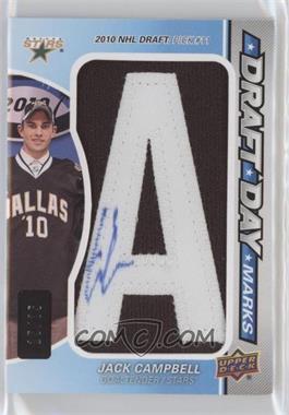 2013-14 SP Game Used Edition - Draft Day Marks Autographs #DDM-JC.1 - Jack Campbell (A) /35