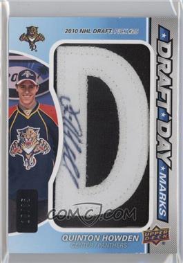 2013-14 SP Game Used Edition - Draft Day Marks Autographs #DDM-QH.4 - Quinton Howden (D) /35