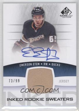 2013-14 SP Game Used Edition - Inked Rookie Sweaters #IRS-EE - Emerson Etem /99