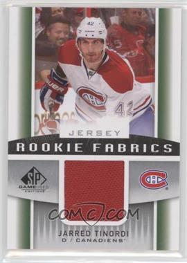 2013-14 SP Game Used Edition - Rookie Fabrics - Jerseys #RF-JT - Jarred Tinordi [Noted]