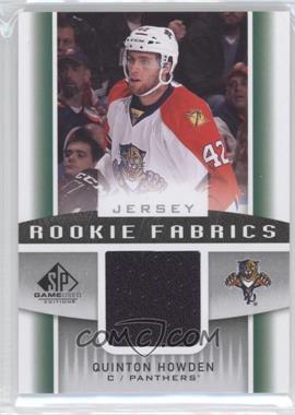 2013-14 SP Game Used Edition - Rookie Fabrics - Jerseys #RF-QH - Quinton Howden