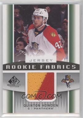 2013-14 SP Game Used Edition - Rookie Fabrics - Jerseys #RF-QH - Quinton Howden