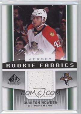 2013-14 SP Game Used Edition - Rookie Fabrics - Jerseys #RF-QH - Quinton Howden