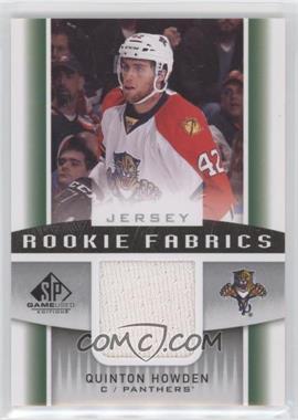 2013-14 SP Game Used Edition - Rookie Fabrics - Jerseys #RF-QH - Quinton Howden