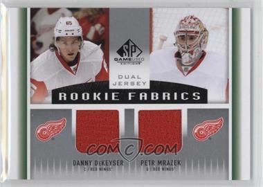 2013-14 SP Game Used Edition - Rookie Fabrics Dual - Jerseys #RF2-DM - Petr Mrazek, Danny DeKeyser