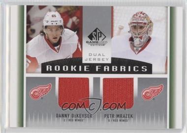 2013-14 SP Game Used Edition - Rookie Fabrics Dual - Jerseys #RF2-DM - Petr Mrazek, Danny DeKeyser