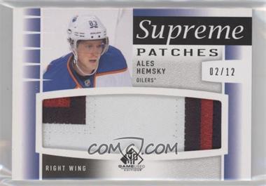 2013-14 SP Game Used Edition - Supreme Patches #SP-AL - Ales Hemsky /12