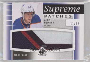 2013-14 SP Game Used Edition - Supreme Patches #SP-AL - Ales Hemsky /12