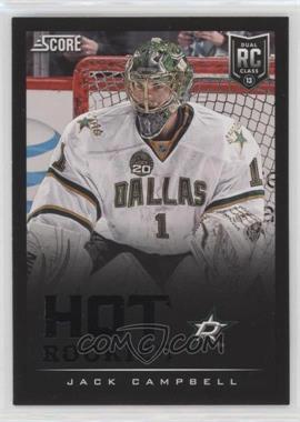 2013-14 Score - [Base] - Black #612 - Hot Rookies - Jack Campbell