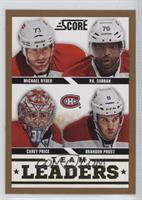 Team Leaders - Michael Ryder, P.K. Subban, Carey Price, Brandon Prust