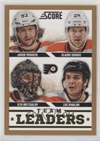 Team Leaders - Jakub Voracek, Claude Giroux, Ilya Bryzgalov, Zac Rinaldo