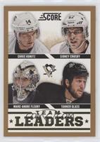 Team Leaders - Chris Kunitz, Sidney Crosby, Marc-Andre Fleury, Tanner Glass