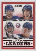 Team Leaders - John Tavares, Matt Moulson, Evgeni Nabokov, Matt Martin