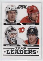 Team Leaders - Curtis Glencross, Lee Stempniak, Miikka Kiprusoff, Tim Jackman