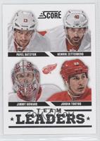 Team Leaders - Pavel Datsyuk, Henrik Zetterberg, Jimmy Howard, Jordin Tootoo