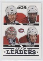 Team Leaders - Michael Ryder, P.K. Subban, Carey Price, Brandon Prust