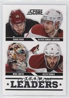 Team Leaders - Oliver Ekman-Larsson, Keith Yandle, Mike Smith, Shane Doan